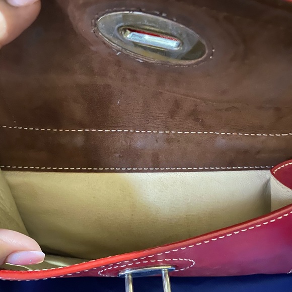 SOLD - Red leather Dooney & Bourke handbag - Picture 4 of 12